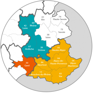 Livraison Départements 04 / 05 / 06 / 07 /13 / 26 / 30 / 42 / 69 / 83 / 84